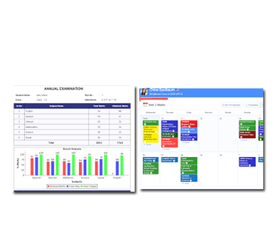 school financial graphs reports